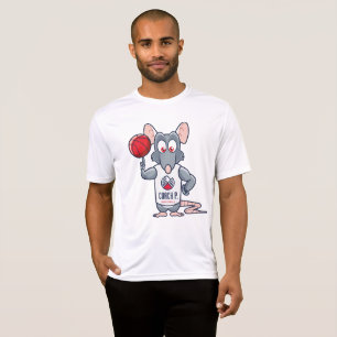 För basketidrottshall för lagledare P råtta - v T Shirt