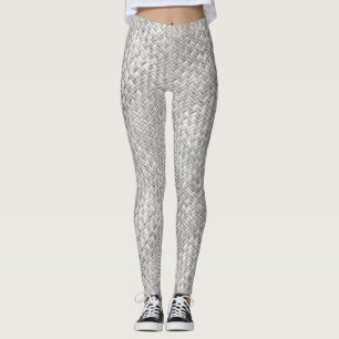 För basketväv för Faux geometriskt mönster - Leggings