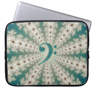 För basklavstjärna för musik grön laptop sleev sleeve