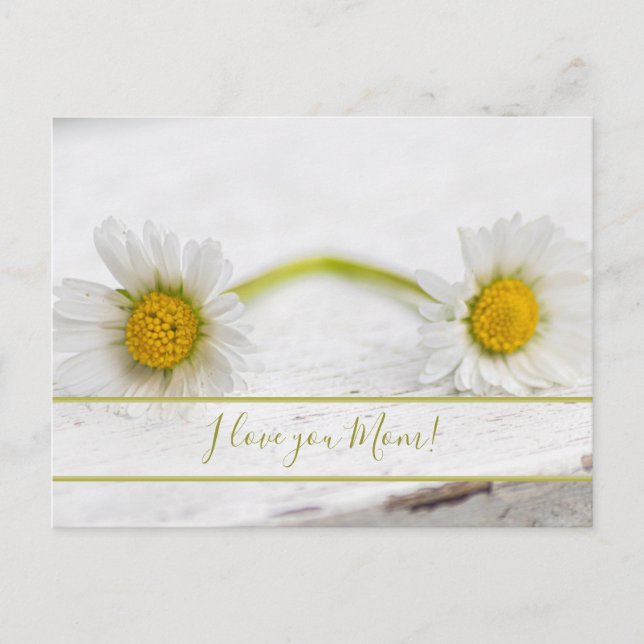 För bästa mamma i världen på mor dag! vykort (Framsida)