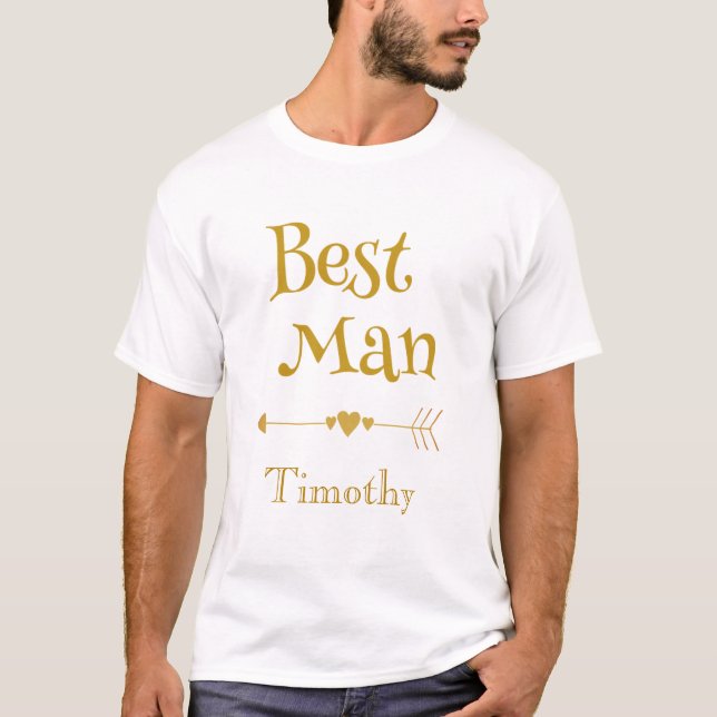 För bästa man t-shirt (Framsida)