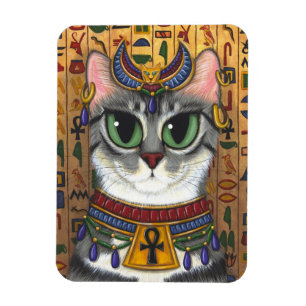 För Bastet för Bastgudinnakatt egyptisk magnet