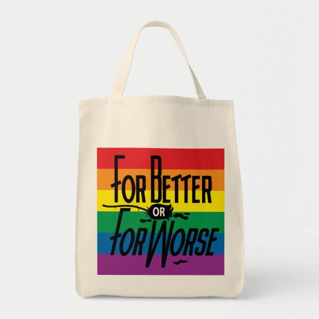För bättre eller sämre, Pride, hbt, firande Tygkasse (Framsidan)