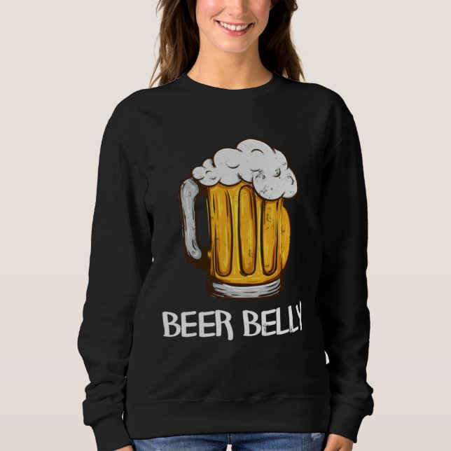 for Beer Drinkers  BEER BELLY Joke Pun Graphic T Shirt (Framsida)