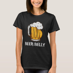 för Beer Drinkers BEER BELLY Joke Pun Graphic T Shirt