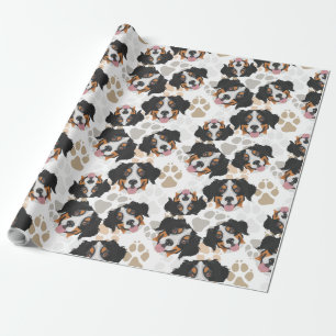För Bernese för hundtassmönster hund berg Presentpapper