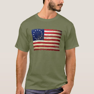 För Betsy Ross för vintage söndersliten T-tröj T Shirt