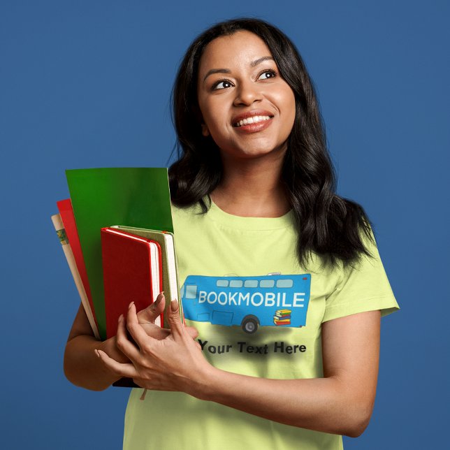 För bibliotekarier, Bok Älskare, BookMobile Graphi T Shirt (Skapare uppladdad)