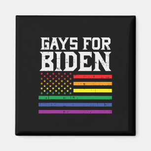 För Biden 2020 US Flagga Lgbt Rainbow Joe Presiden Magnet