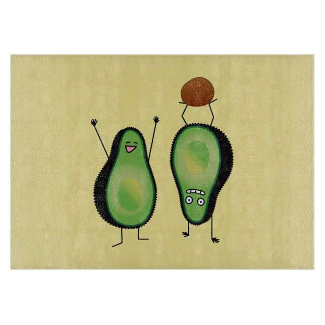 För bifallhandstans för avokado rolig grop för (Framsidan)