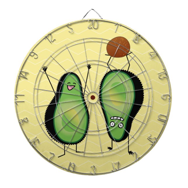 För bifallhandstans för avokado rolig grop för piltavla (Framsidan)