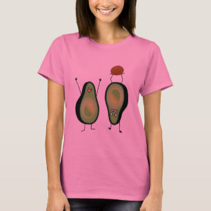 För bifallhandstans för avokado rolig grop för t shirt