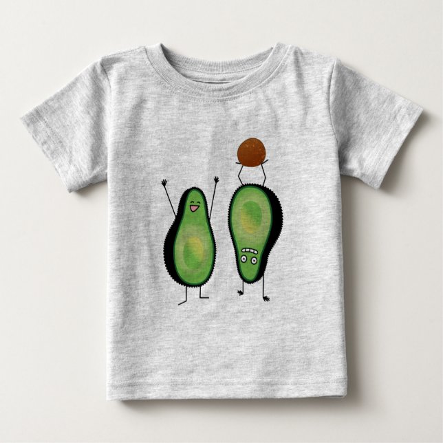 För bifallhandstans för avokado rolig grop för t-shirt (Framsida)
