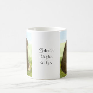 För Big Bear mugg lite kaninvänskap