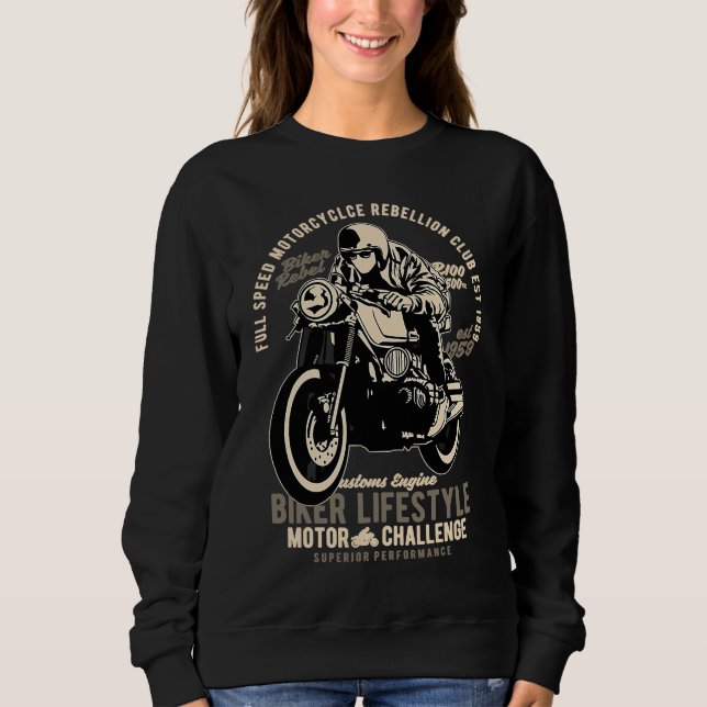 For bikers and motorcyclists biker rebel lifestyle t shirt (Framsida)