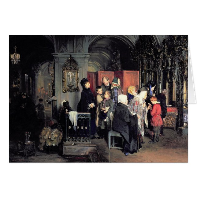 För bikten 1877 hälsningskort (Framsidan Horizontal)