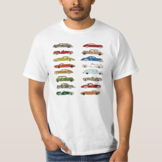 För bilsamling för exklusiv vintage antika T-tröja T Shirt