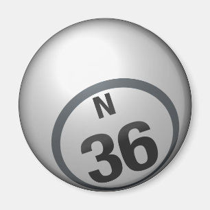 För bingoboll för N 36 magnet