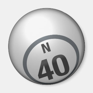 För bingoboll för N 40 magnet