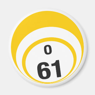 För bingoboll för nolla 61 magnet för kyl