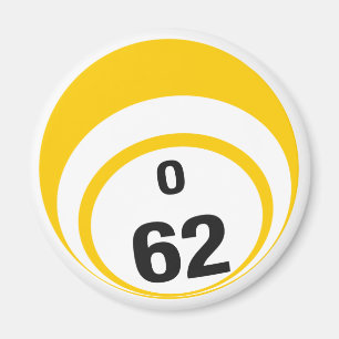 För bingoboll för nolla 62 magnet för kyl