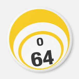 För bingoboll för nolla 64 magnet för kyl