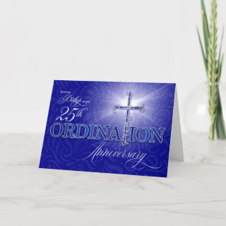 för biskop 25:e Ordination Silver Jubilee Kort