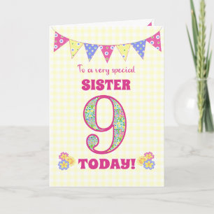 För bister 9: Primär födelsedagskort Kort