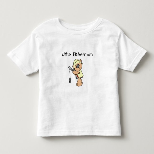 För björn fiskare lite tee shirt (Framsida)
