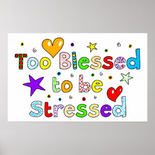 För blankt för att Stressas Poster
