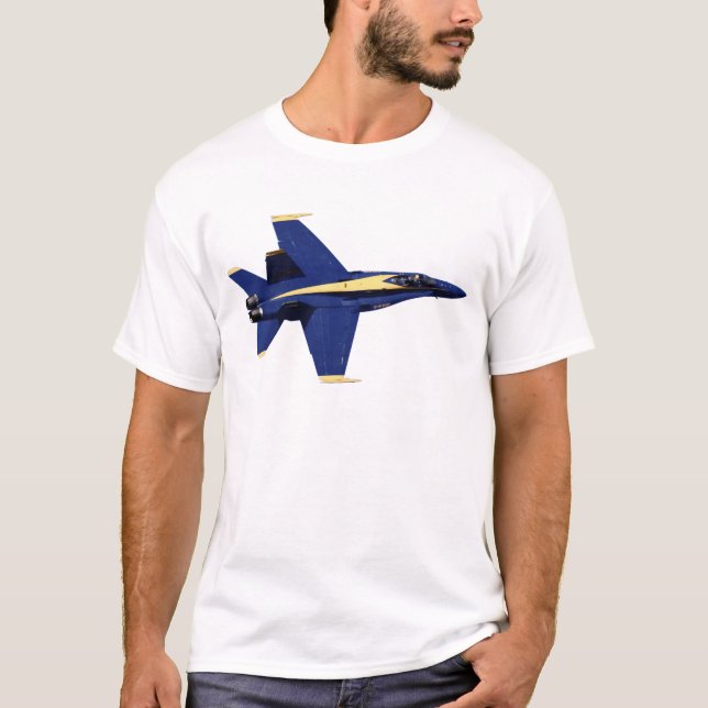 För blåttänglar F-15 för US NAVY/Marines T-tröja T-shirt (Framsida)