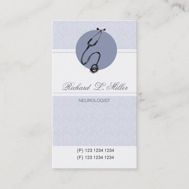 För blåttdoktor för sjukvård möte stetoskop tidsbeställning kort (Framsida)