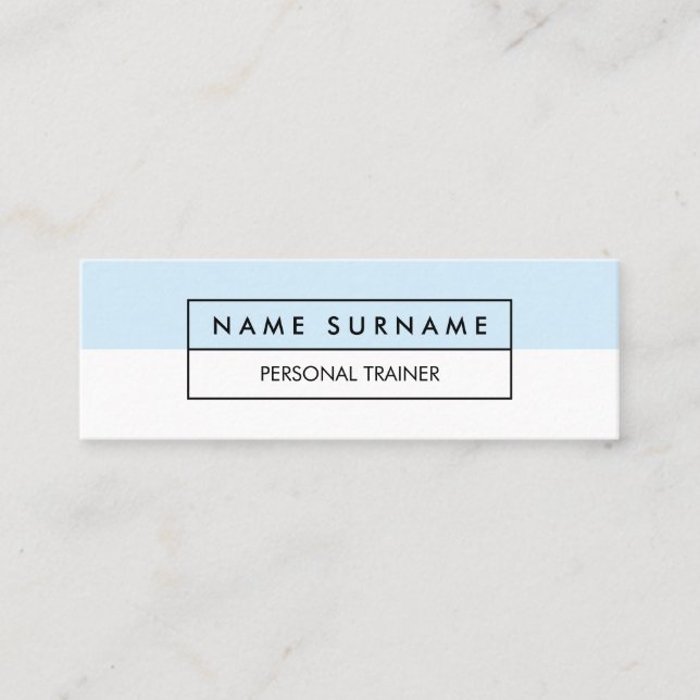 För blåttkortkort för modern instruktör mini visitkort (Framsida)