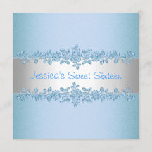 För blåttro för sweet sixteen nätt födelsedagsfest