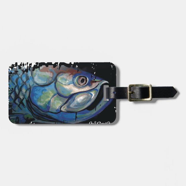 För blåttTarpon för GCG Boca stort huvud Bagagebricka (Horisontell Framsida)