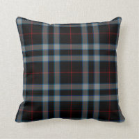 För blåttTartan för svart grå färg röd pläd