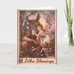 För BlessingsPagan för Litha sommarSolstice kort
