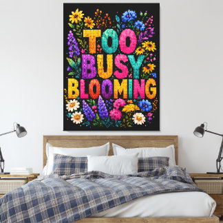 För Blommande Geometrisk Stil Design Canvastryck