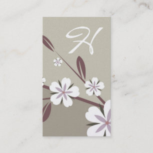 för blommarskönhet för platina 311-Metallic Visitkort