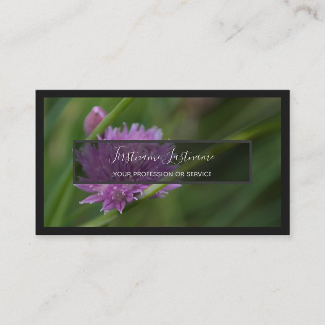 För blomsterhandlare och professionella floristför visitkort (Framsida)