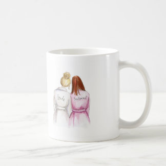För blond lång röd Maid bullebrud för TACK Kaffemugg