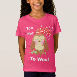 För Blöt för att Woo Lusnyj ska säga Cute Uggl T Shirt