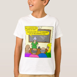 för bokbilaga för anatomi 609 tecknad t shirt