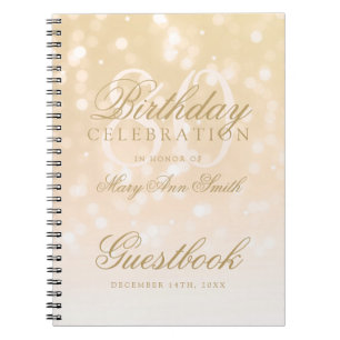 För Bokeh för 80th födelsedag för Guestbook gu Anteckningsbok