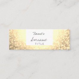 För Bokeh för moderiktigt glitter guld- visitkort