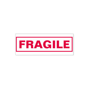 För bokföring och frakt av FRAGILE Självfärgande Stämpel