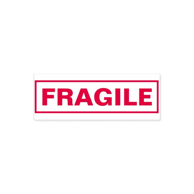 För bokföring och frakt av FRAGILE Självfärgande Stämpel (Design)