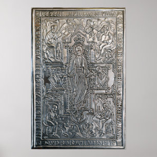 för bokmetall för silver ortodox religiös poster