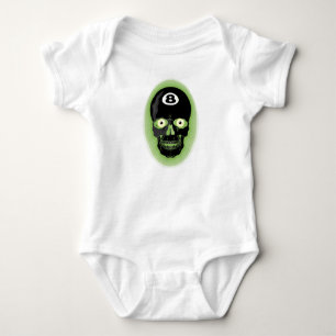 För bollbassäng för grönt 8 skalle tee shirt