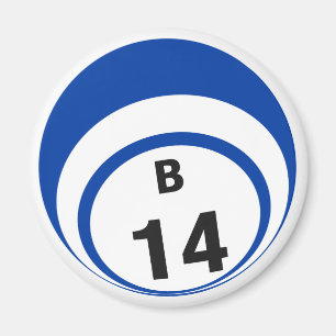 För bollkyl för bingo B14 magnet